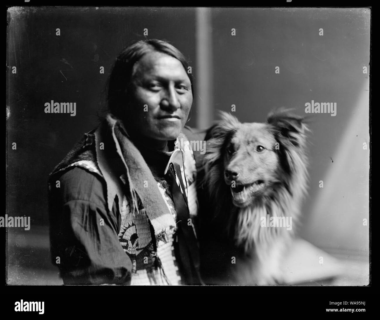 La carica Thunder, American Indian Foto Stock