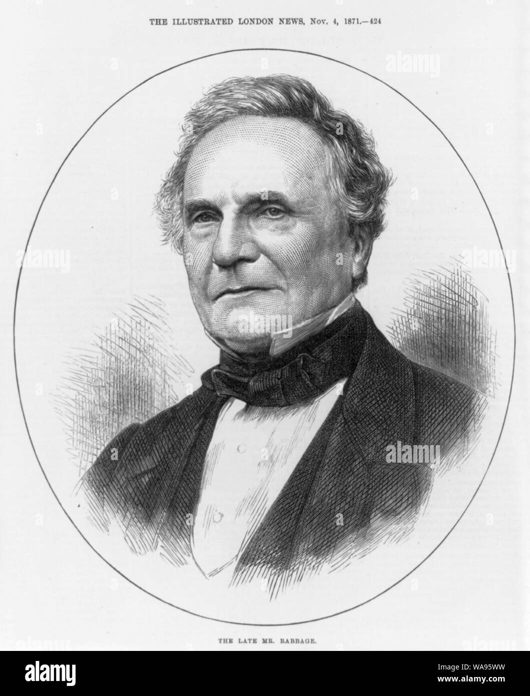 Charles Babbage, 1792-1871 Foto Stock