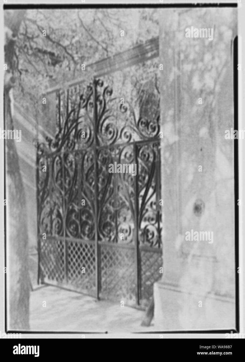 Charleston dettagli di elementi in ferro battuto, Charleston, Carolina del Sud. Foto Stock