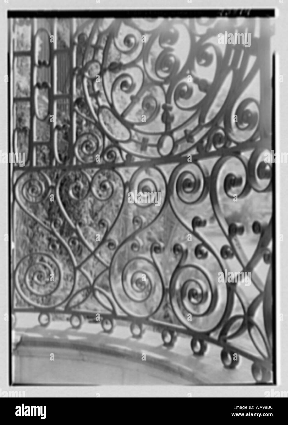 Charleston dettagli di elementi in ferro battuto, Charleston, Carolina del Sud. Foto Stock