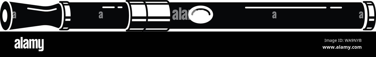 Plastica sigaretta elettronica, l'icona di stile semplice Illustrazione Vettoriale