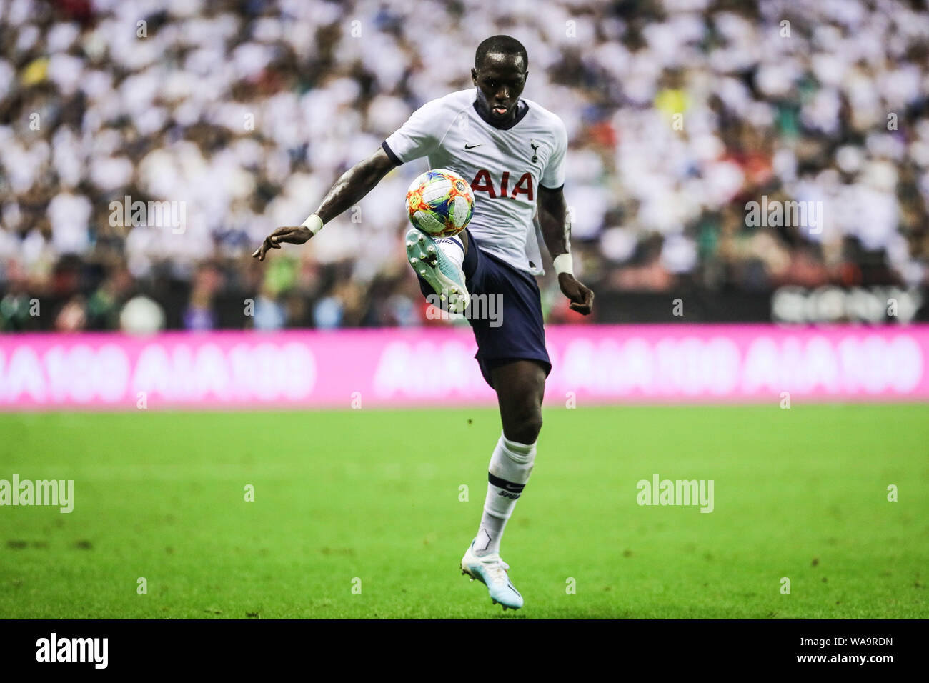 Il Manchester United compete contro il Tottenham Hotspur a Shanghai Hong kou Stadium di campionati internazionali Cup, Shanghai, Cina, 25 luglio 2019. Th Foto Stock