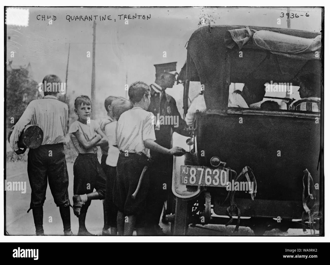 Bambino quarantena, Trenton Foto Stock