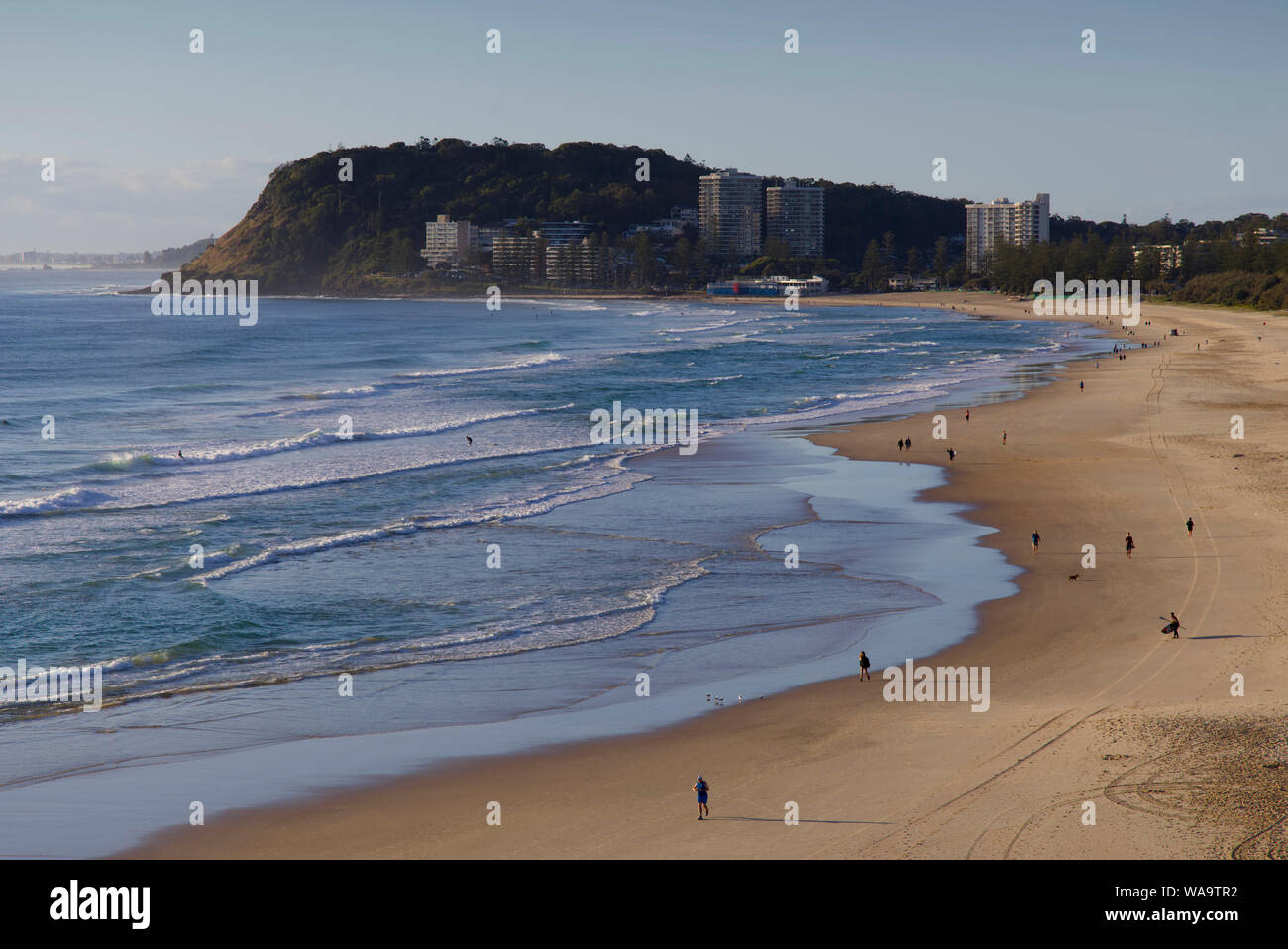 Sunrise a Burleigh Head Gold Coast di Queensland in Australia Foto Stock