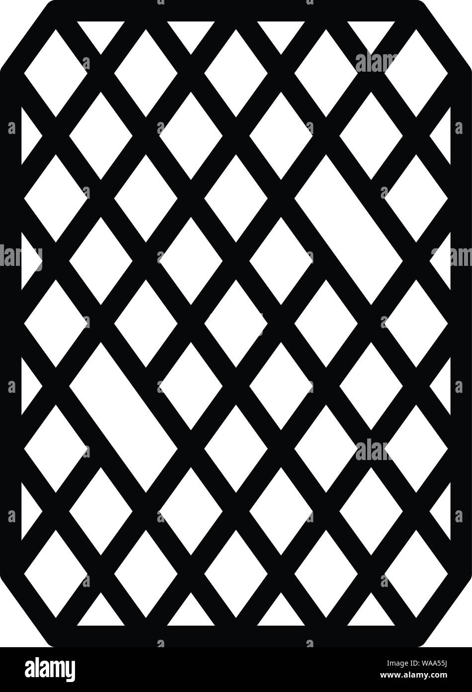 Zerbino in gomma, l'icona di stile di contorno Illustrazione Vettoriale