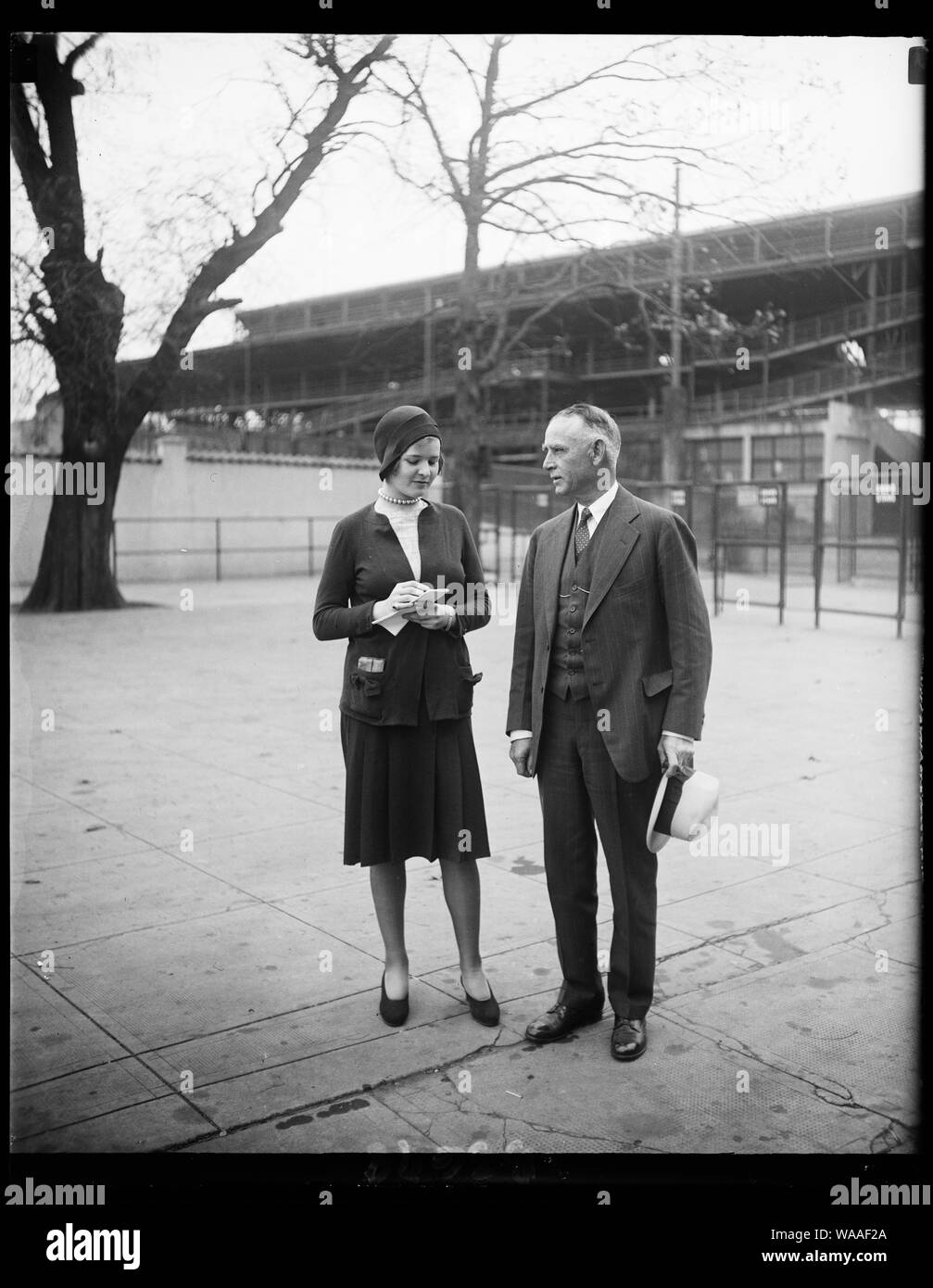 Clark Griffith e Miss H. Alexander Foto Stock