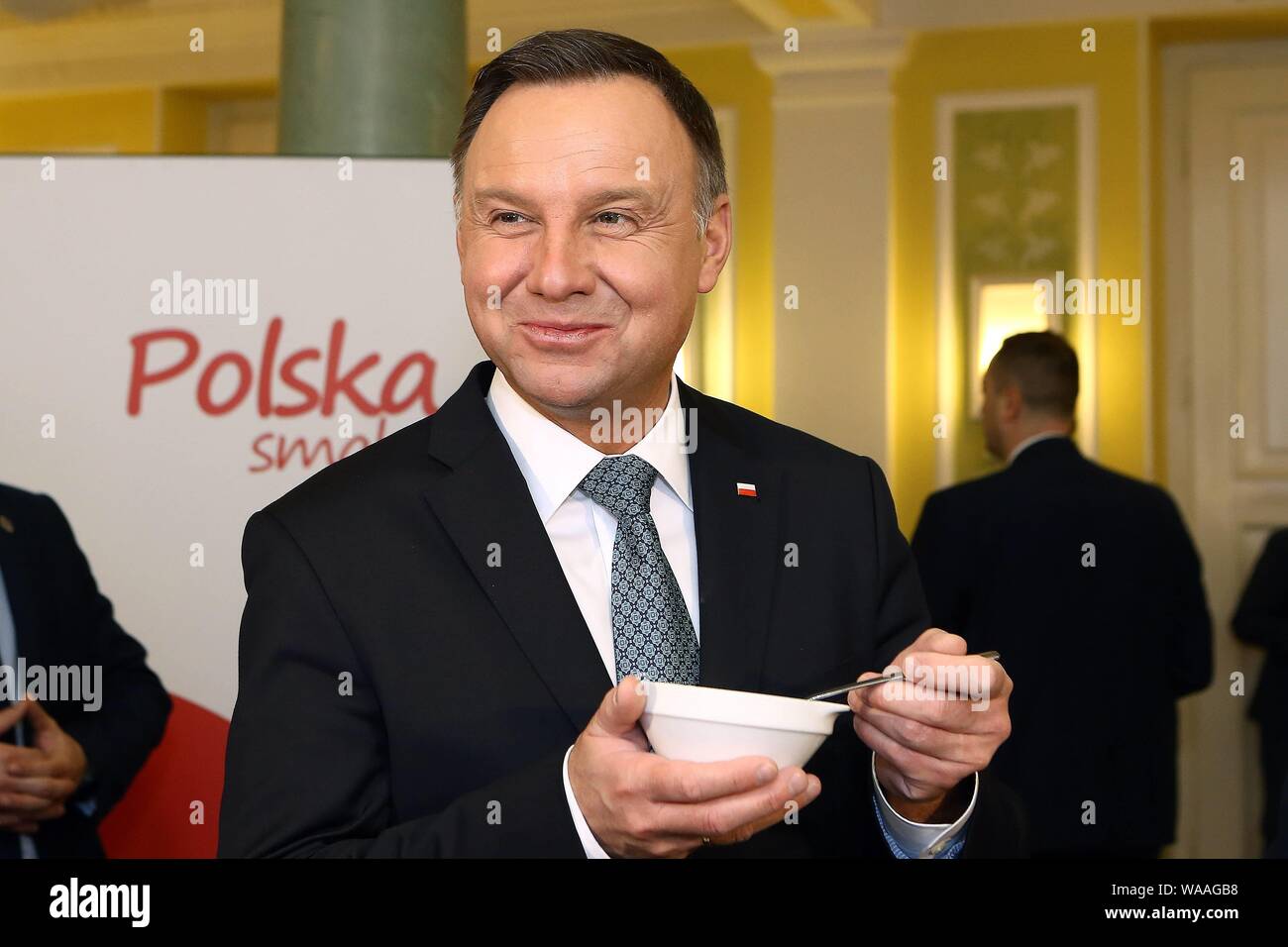 Febbraio 20, 2019 Varsavia, Polonia. Andrzej Duda durante la riunione concering accordo agricolo. Nella foto: Presidente della Polonia Andrzej Duda Foto Stock