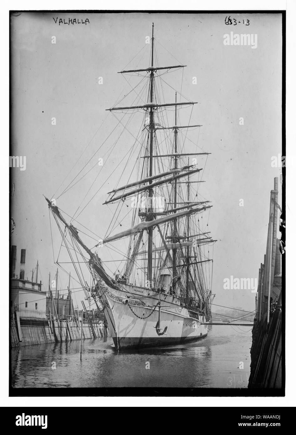 Clipper Ship Valhalla in porto Foto Stock