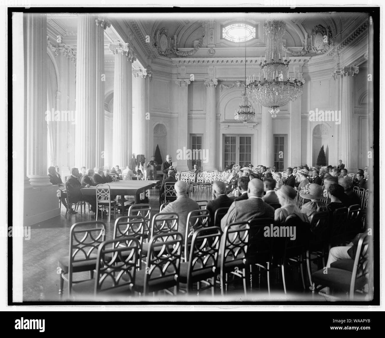 Chiusura conferenza Chile-Peruvian, [7/21/22] Foto Stock