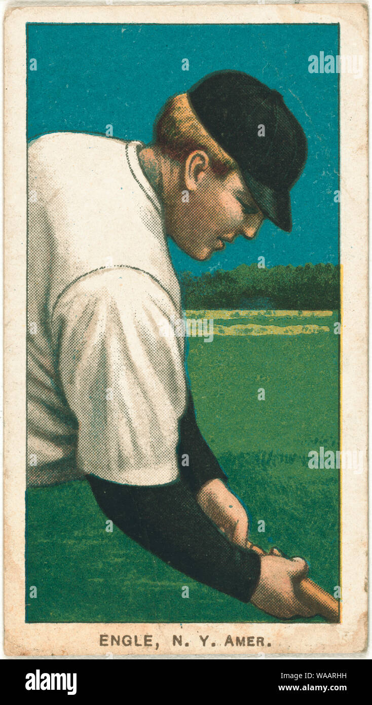 Clyde Engle, New York Montanari, baseball card ritratto Foto Stock