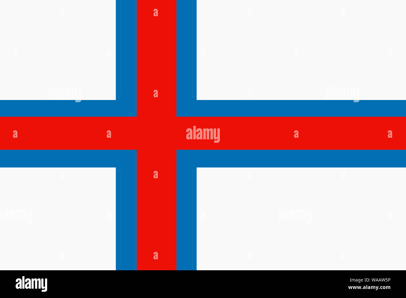 Una Bandiera delle Isole Faerøer illustrazione in background di file di grandi dimensioni Foto Stock