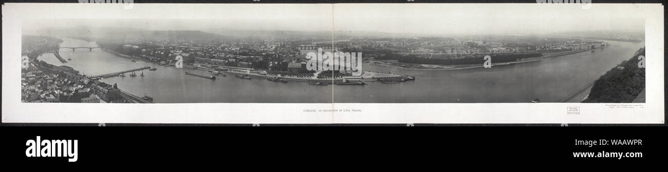 Coblenz, (l'occupazione di U.S.A. Truppe) Foto Stock