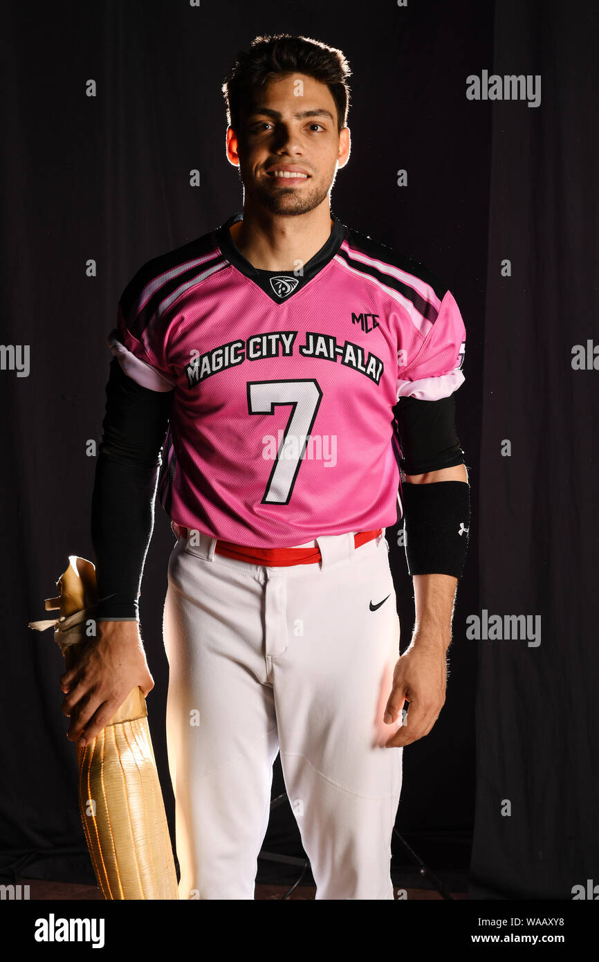 MIAMI, FL - 16 agosto: città magica Jai-Alai ritratto team al Magic City Casino il 16 agosto 2019 a Miami in Florida. Credito: mpi04/MediaPunch Foto Stock