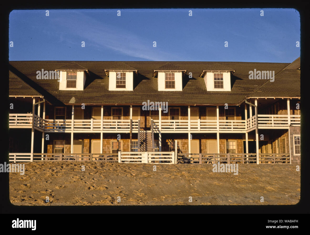 Spiaggia Colony Inn, nag Testa, Carolina del Nord Foto Stock