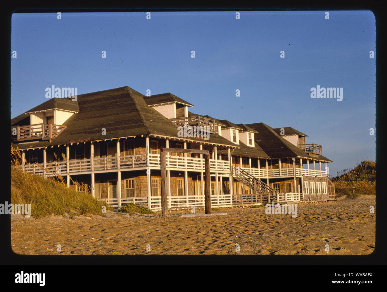 Spiaggia Colony Inn, nag Testa, Carolina del Nord Foto Stock