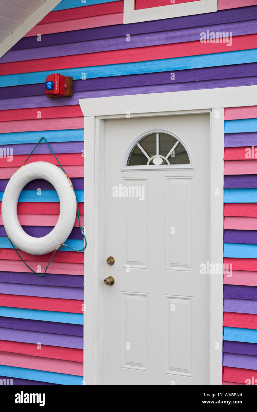 Fisherman Wharf, Victoria, Isola di Vancouver, British Columbia, Stati Uniti d'America Foto Stock