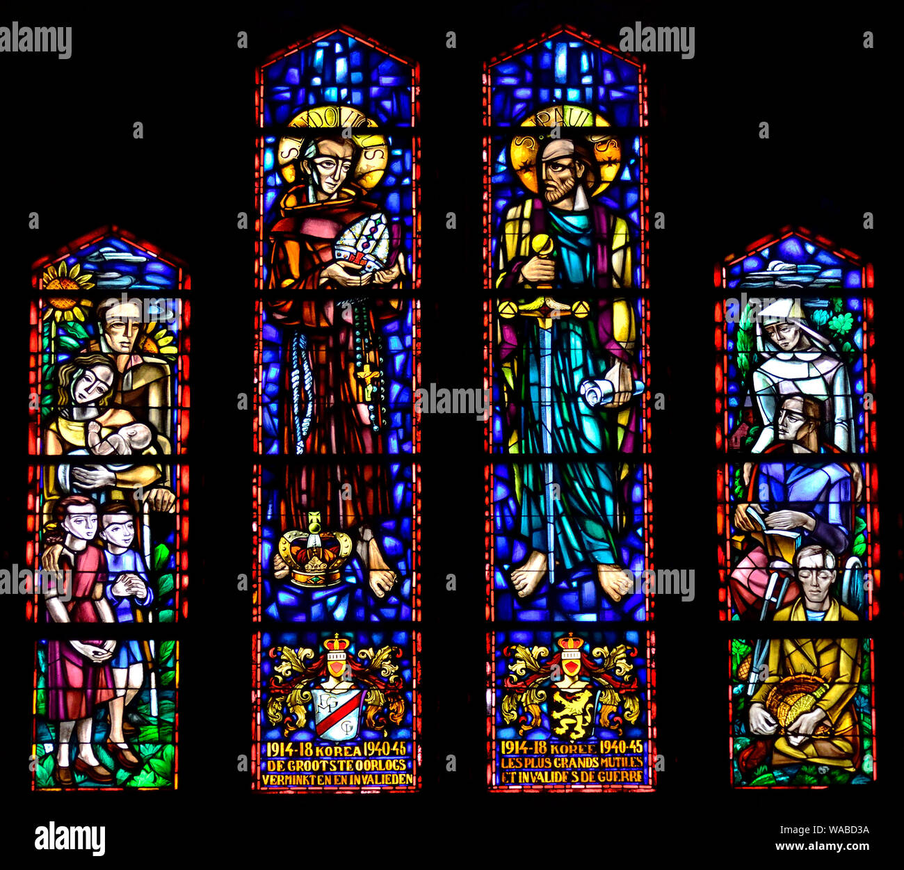 Bruxelles, Belgio. La basilica nazionale del Sacro Cuore / Basilique Nationale Koekelberg (Art Deco: Iniziato 1902, consacrata incompiuta 1935.... Foto Stock