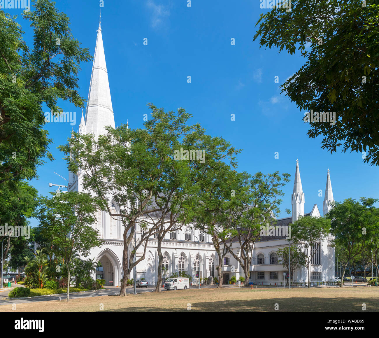 St. Andrew's Cathedral, città di Singapore, Singapore Foto Stock