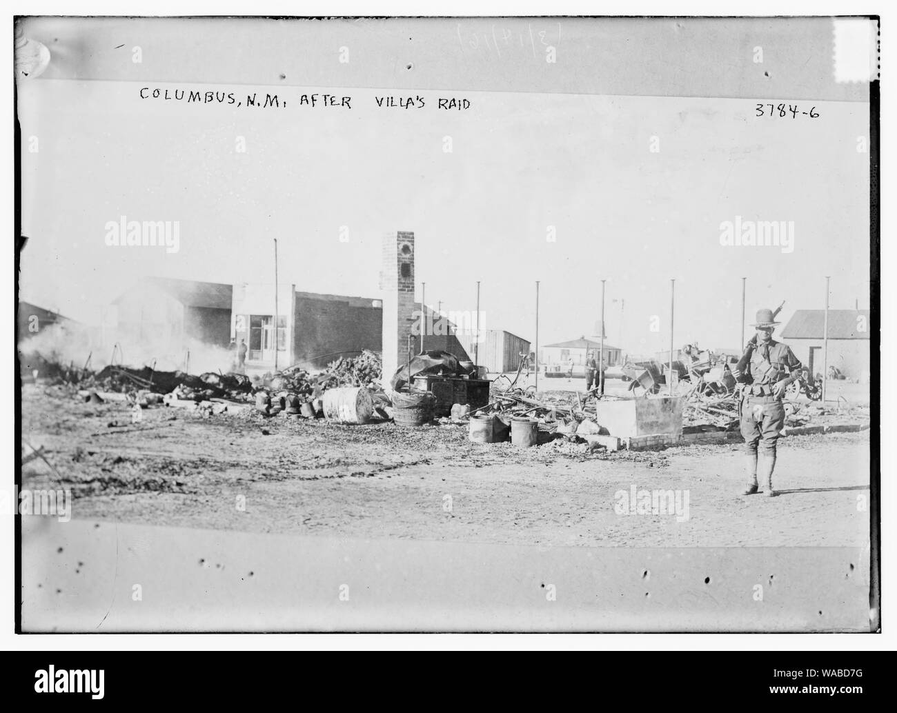 Columbus, N.M. dopo Villa di raid Foto Stock