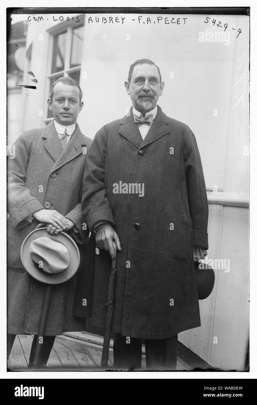 Com. Louis Aubrey, F.A. Pezet Foto Stock