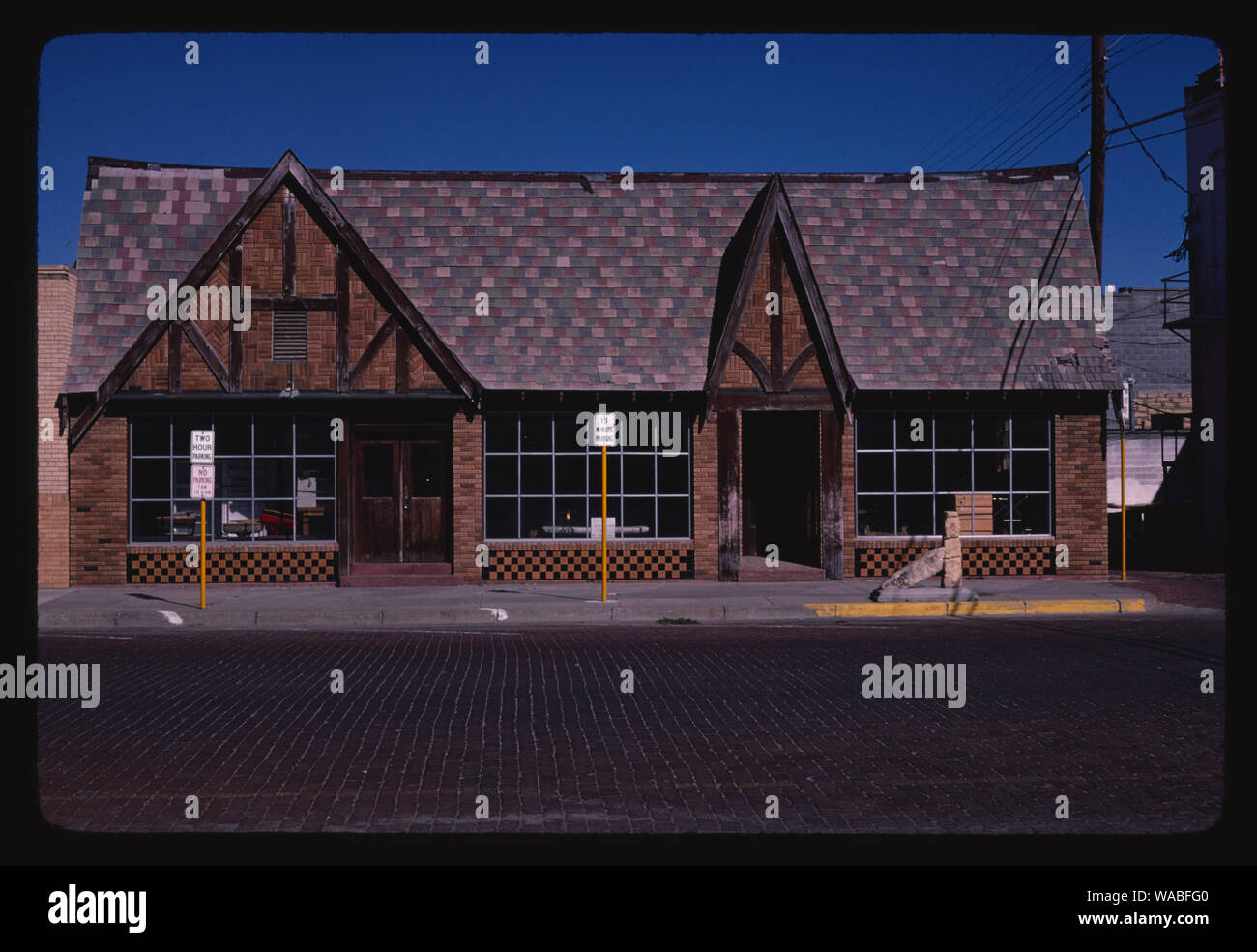 Edificio commerciale, Russell, Kansas Foto Stock