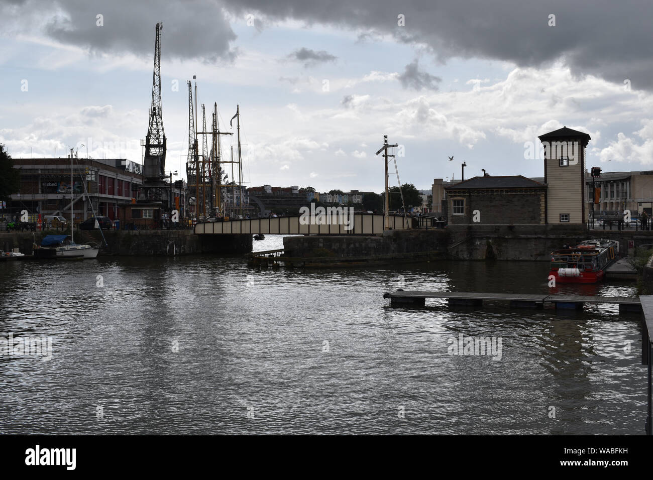 Dock di Bristol, Regno Unito Foto Stock