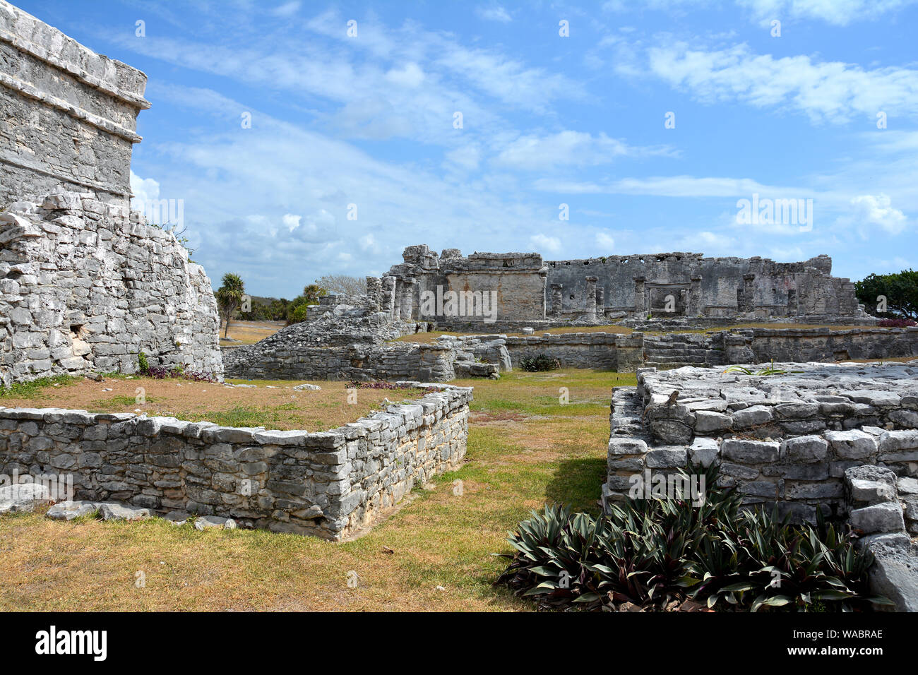 Templi maya messico Foto Stock