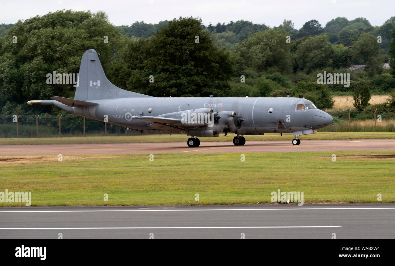 Canadian CP-140 Aurora presso il Royal International Air Tattoo 2019 per la visualizzazione statica Foto Stock