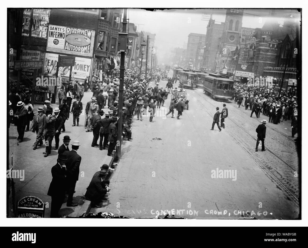 Convenzione folla, Chicago Foto Stock