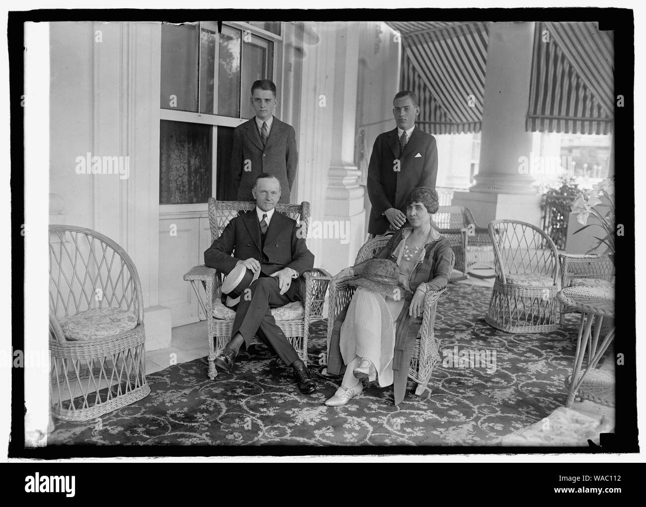 Coolidge & family, 6/30/24 Foto Stock