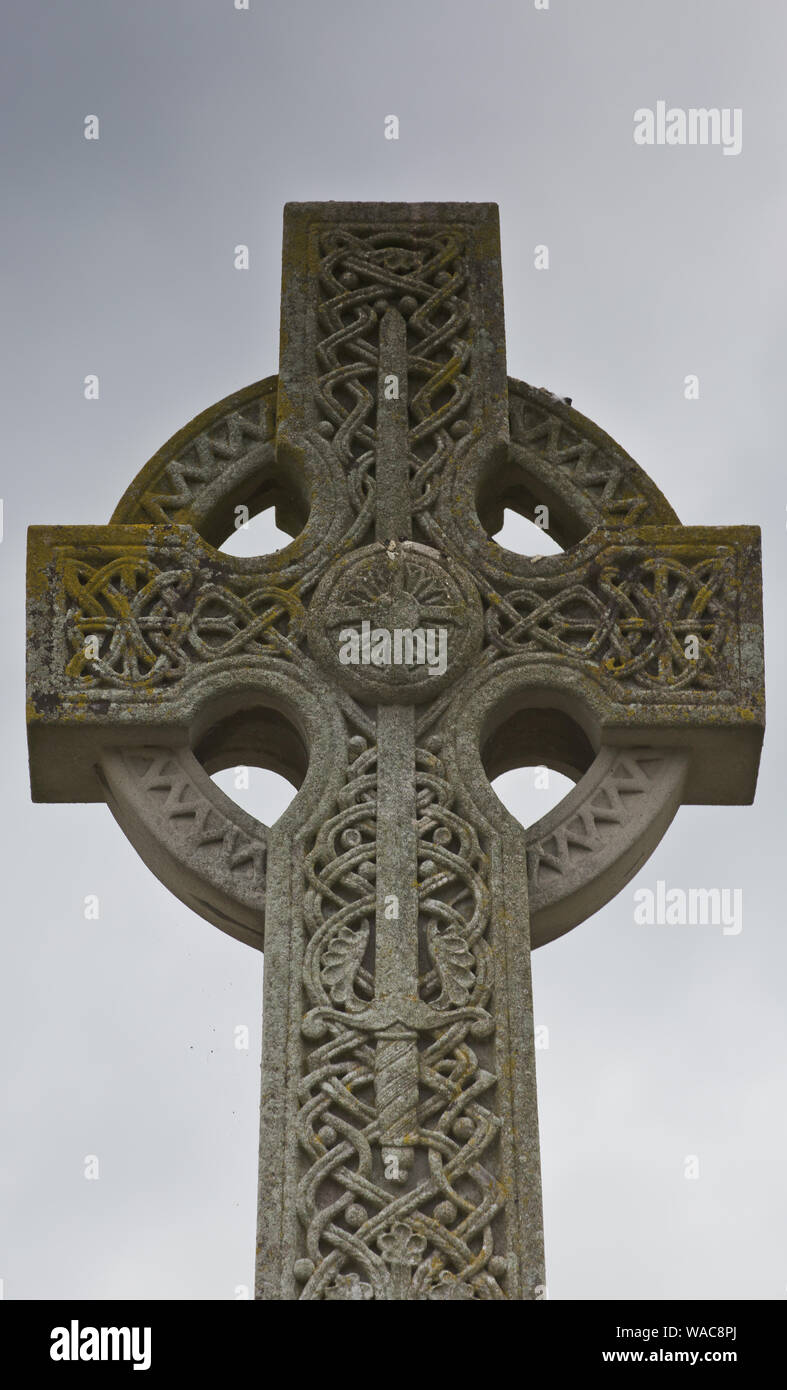 Celtic Cross Design situato in Warter East Riding of Yorkshire Foto Stock