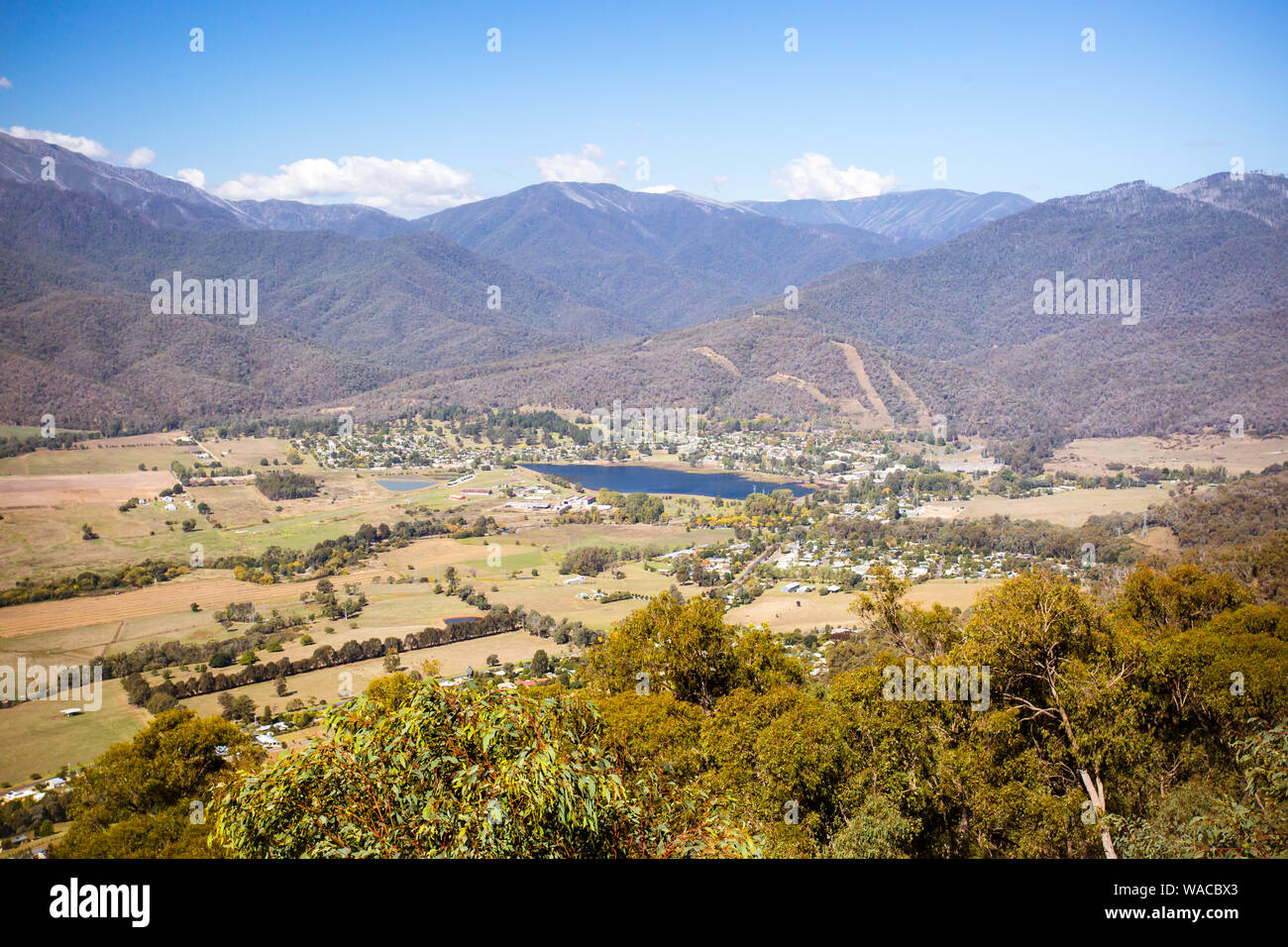 Mt Beauty Lookout Foto Stock