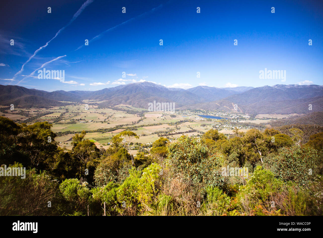 Mt Beauty Lookout Foto Stock