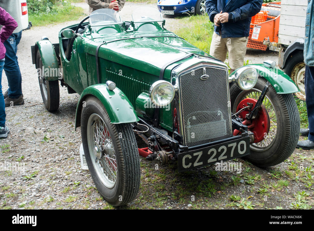 L'annata 1933 Wolseley Hornet Auto sportiva, Inghilterra, Regno Unito. Foto Stock