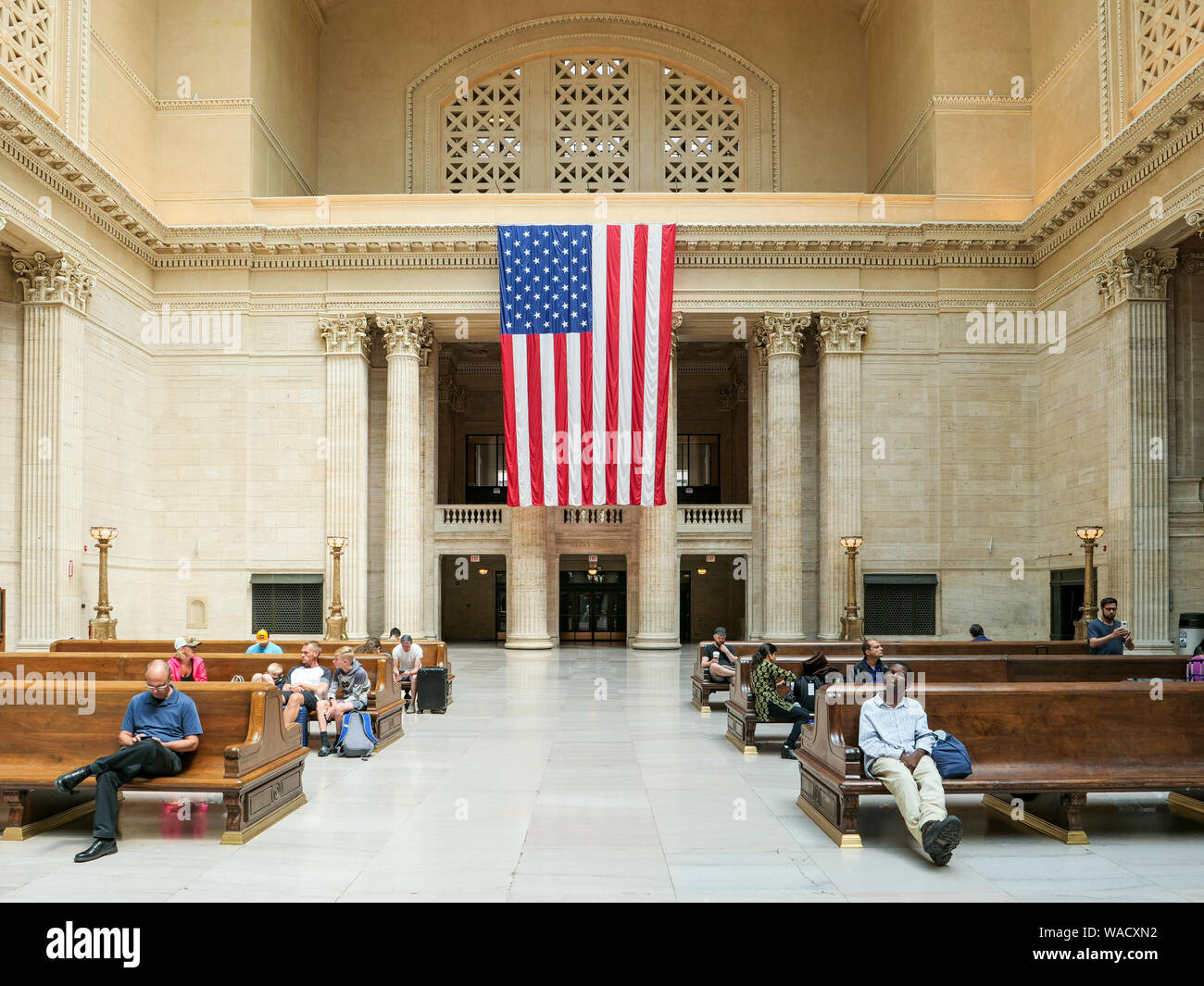 Ottima Camera, Union Station. Chicago, Illinois. Foto Stock