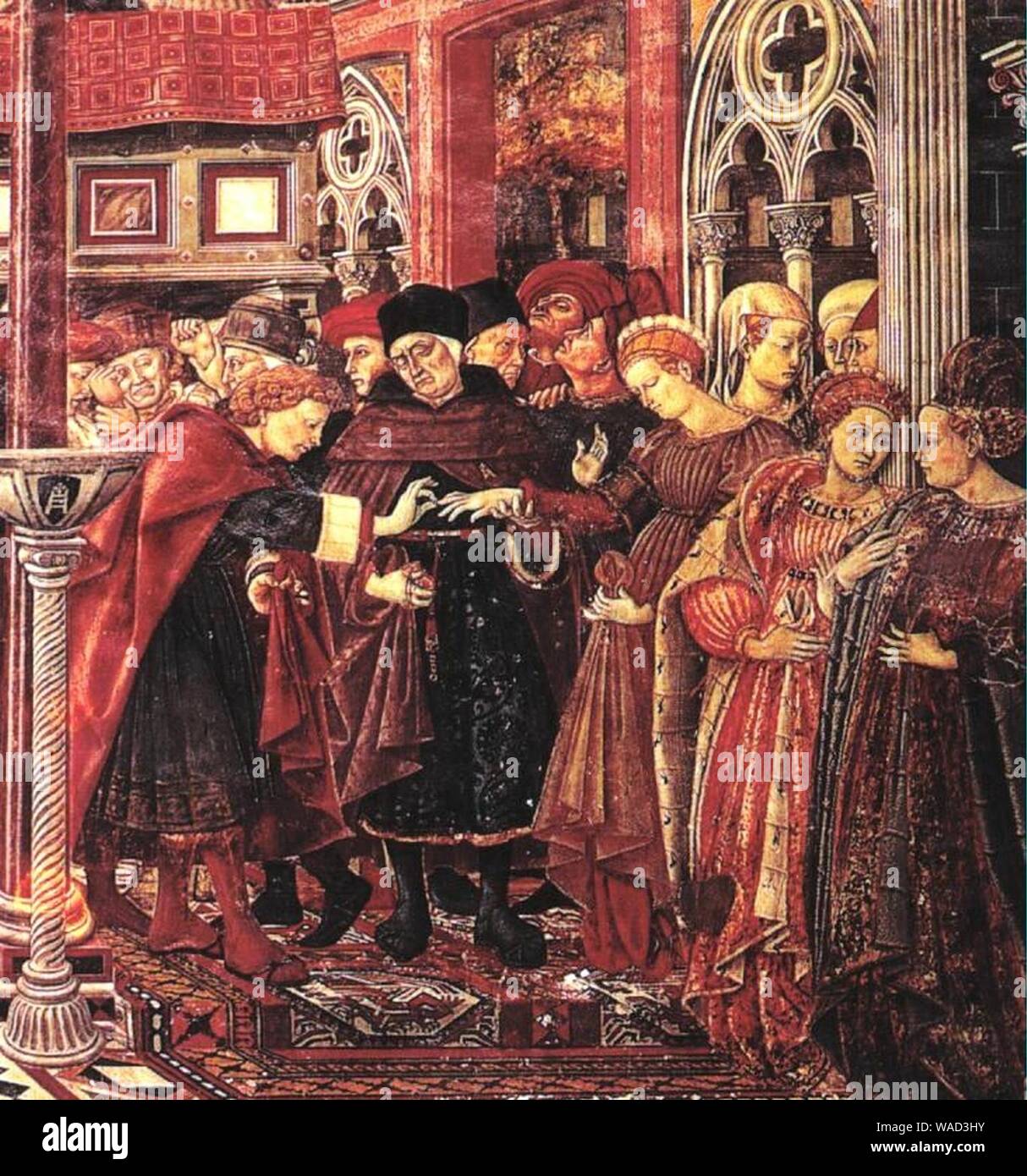 Domenico di Bartolo il matrimonio del Foundlings 1440. Foto Stock