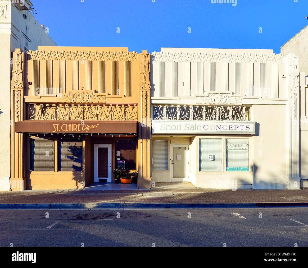 Edificio sulla terza strada Oldtown Pittsburg California Foto Stock