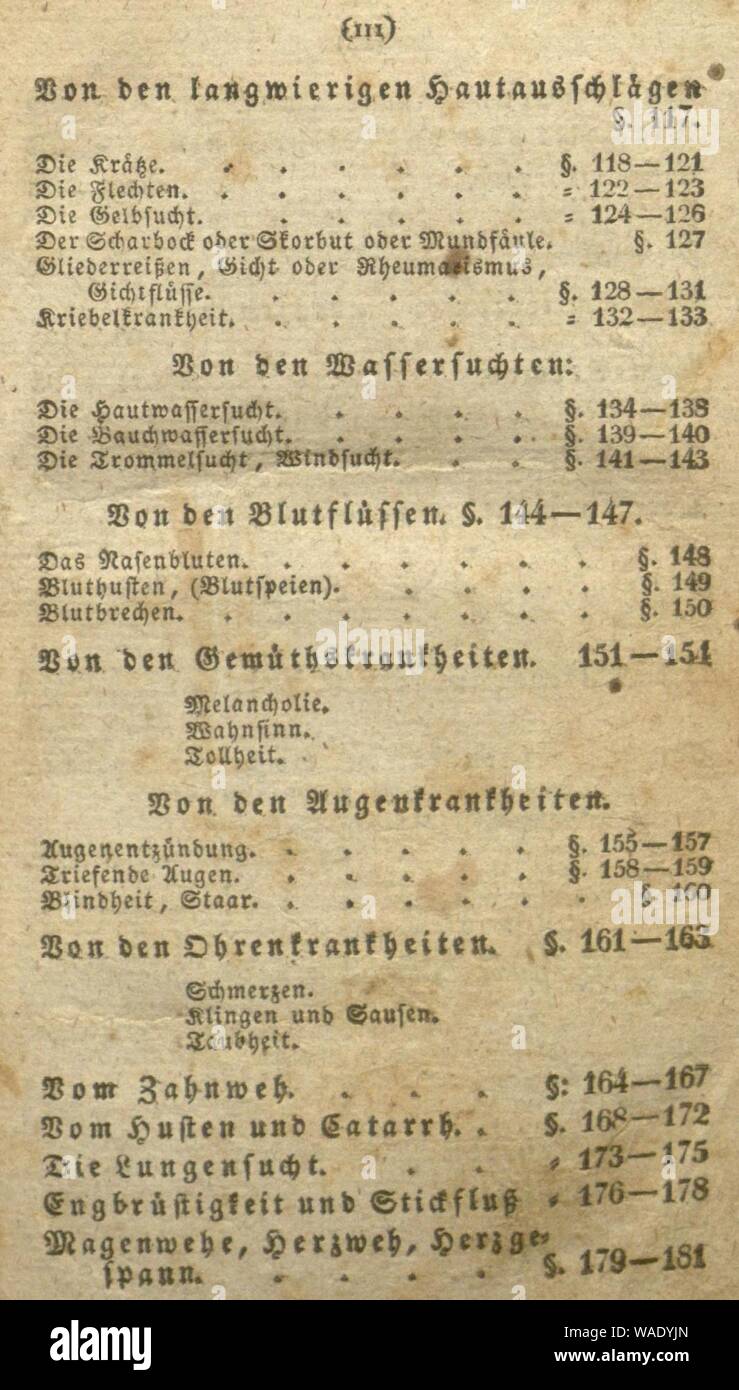 Dr. Heinrich Felix Paulizky's Anleitung für cittadino und Landleute (pagina iii) Foto Stock