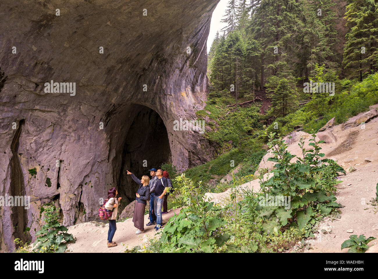 Fenomeno naturale Chudnite mostove;montagne Rodopi;la Bulgaria; Foto Stock
