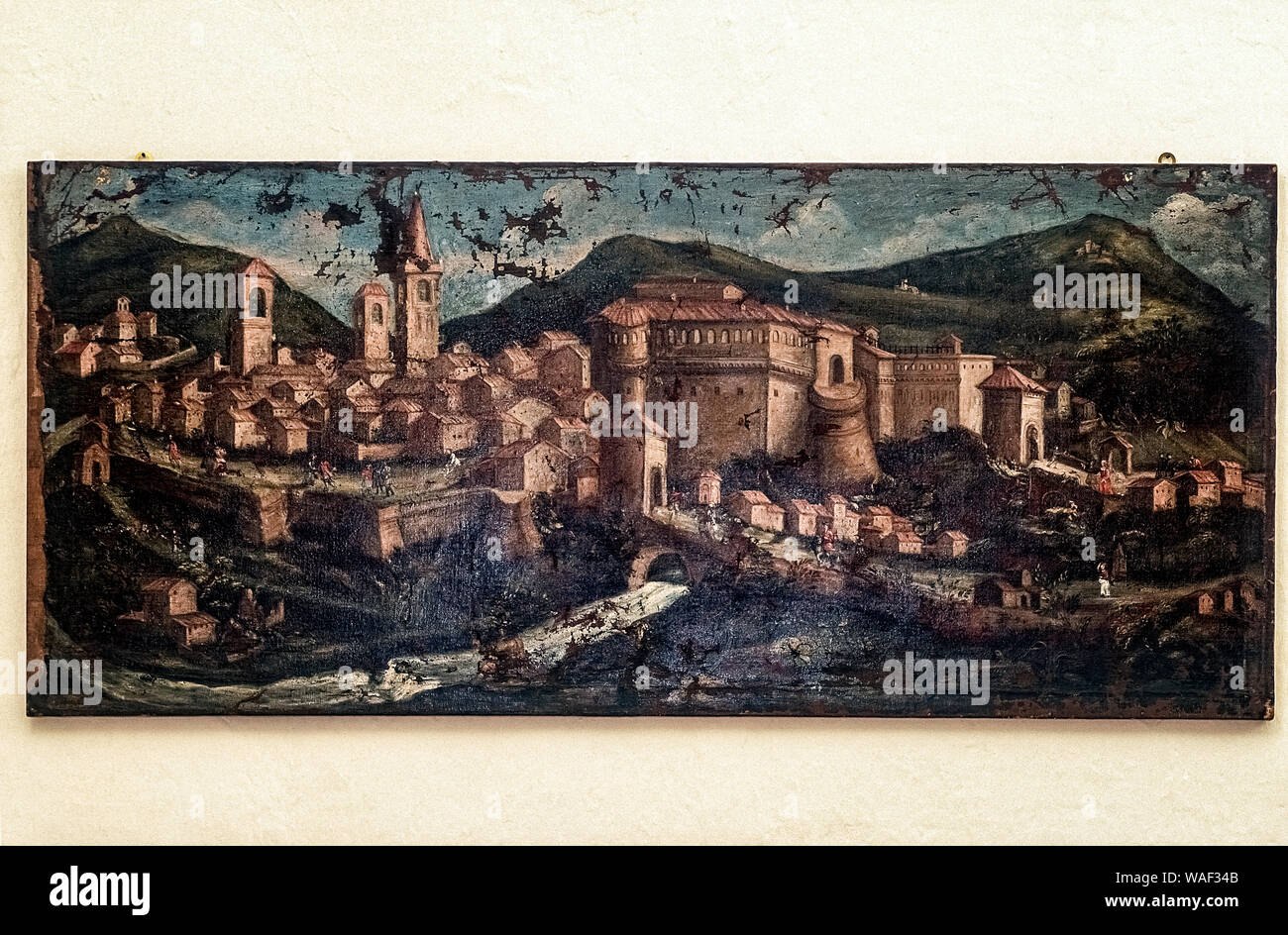 Italia Marche Urbania palazzo Ducale museum - Urbania nel XVIII secolo Foto Stock