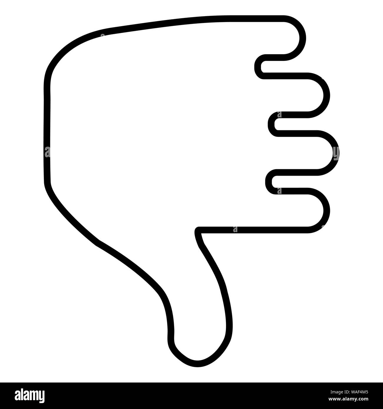 Cursore mano icona fare clic. Mano fare clic su questa icona. Dito indice vettore isolato. Uso perfetto per il sito web, design pattern, ecc. Foto Stock