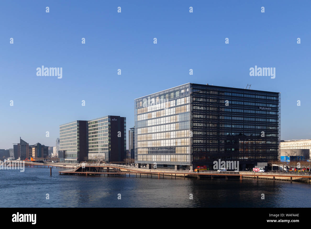 Nykredit edifici di Copenhagen, Danimarca Foto Stock