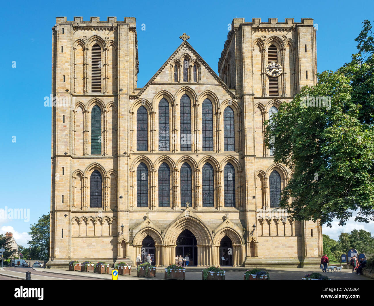 Nella cattedrale di Ripon in estate Ripon North Yorkshire, Inghilterra Foto Stock