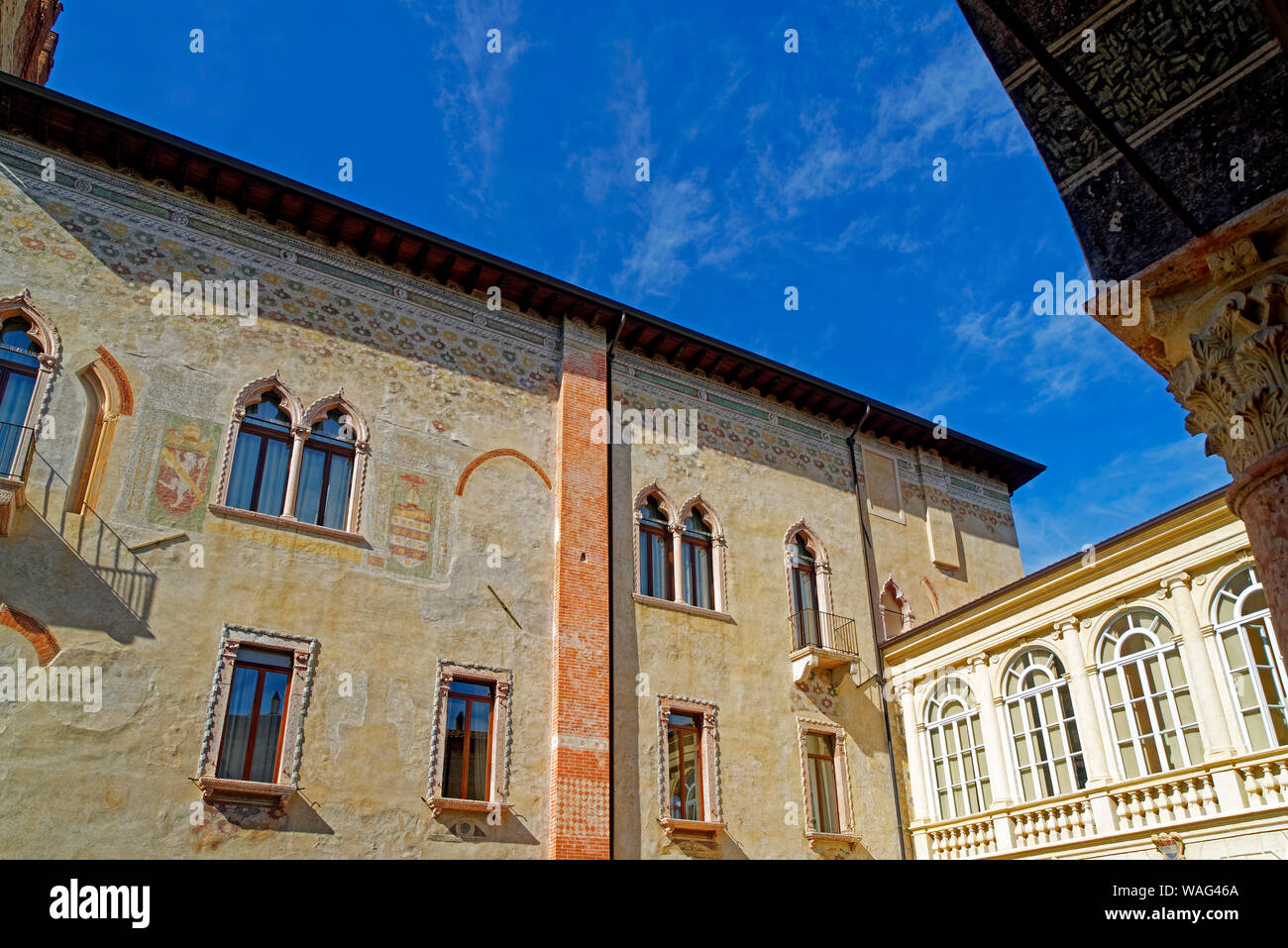 Palast, kirchlich, Wandmalerei, Verona Italien (Italia), 30077082 Foto Stock