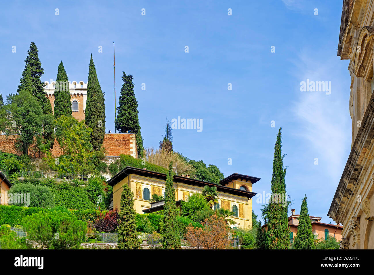 Castel San Pietro, Verona Italien (Italia), 30077106 Foto Stock