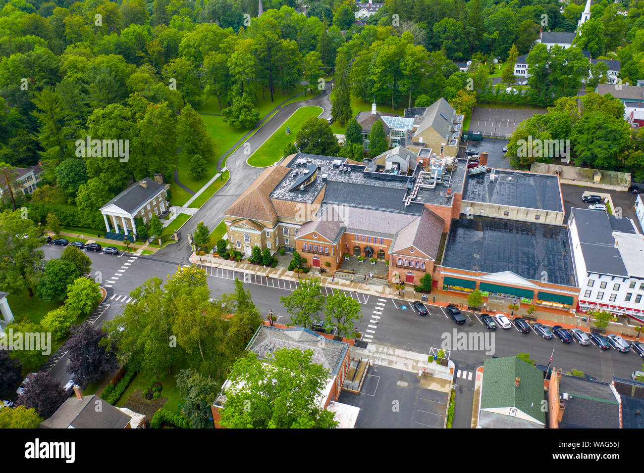 National Baseball Hall of Fame e Museo, Cooperstown, New York, Stati Uniti d'America Foto Stock