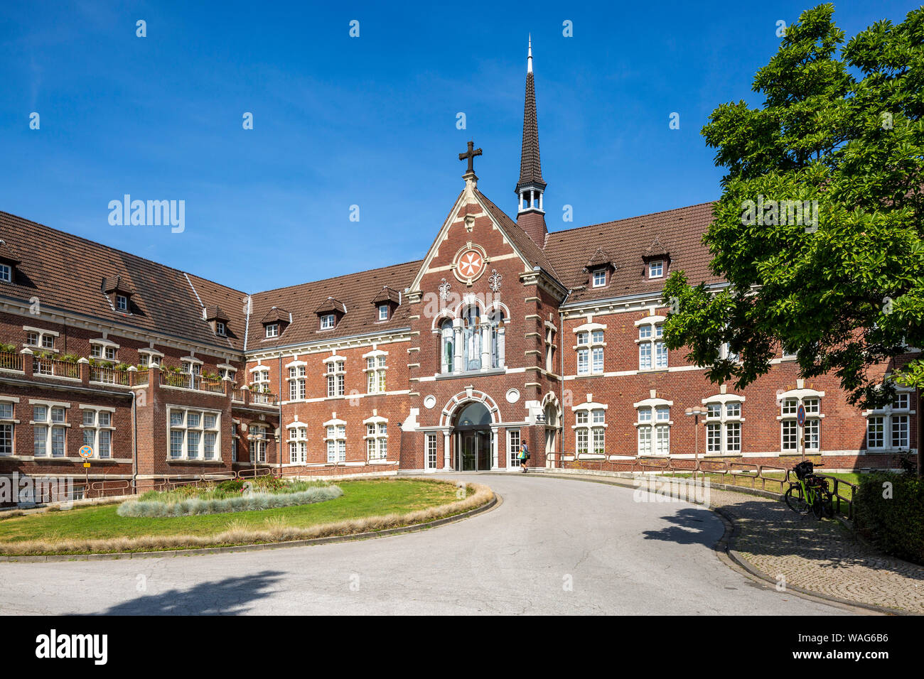 Accademico, architettura, vista esterna, campo di registrazione, edificio, DE, DEU, Germania, Dusseldorf, Europa, protestante, il colore di stampa foto, stampa a colori, a colori Foto Stock