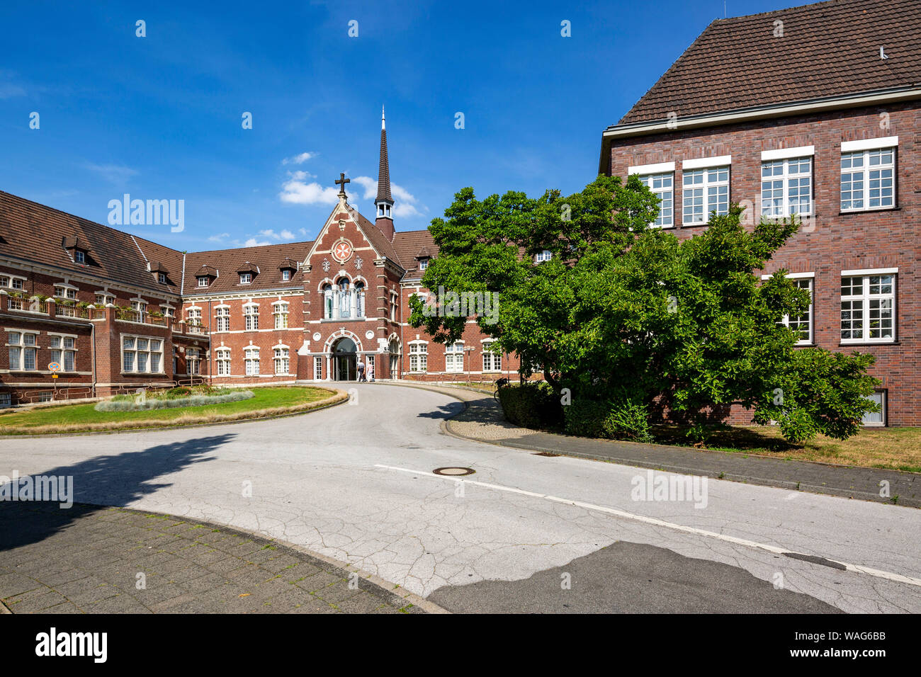 Accademico, architettura, vista esterna, campo di registrazione, edificio, DE, DEU, Germania, Dusseldorf, Europa, protestante, il colore di stampa foto, stampa a colori, a colori Foto Stock