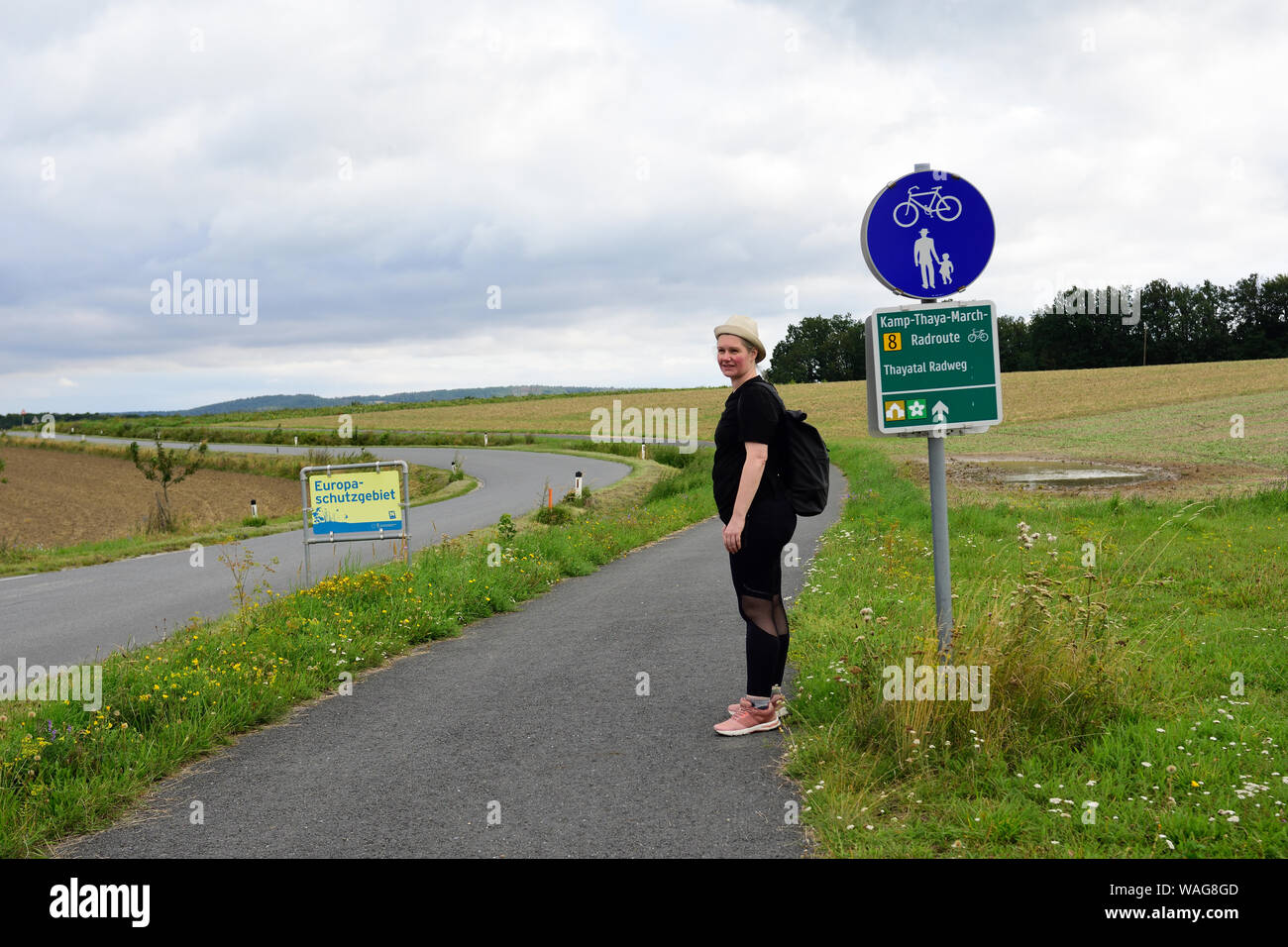 Hardegg, bassa Austria, Austria. Il Parco Nazionale di Thayatal, insieme al parco ceco Národní Podyjí Foto Stock