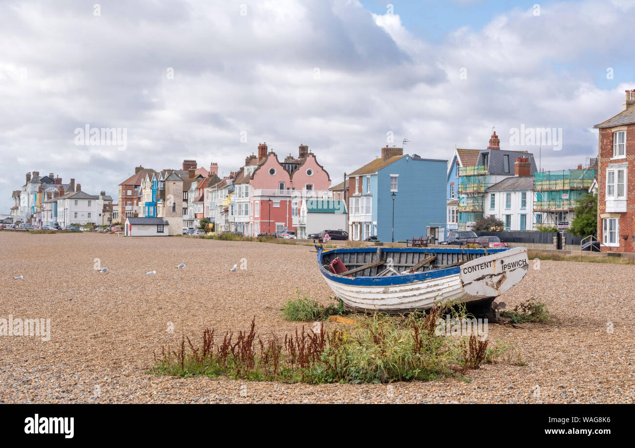 La città balneare di Aldeburgh sulla east coast Suffolk, Inghilterra, Regno Unito Foto Stock